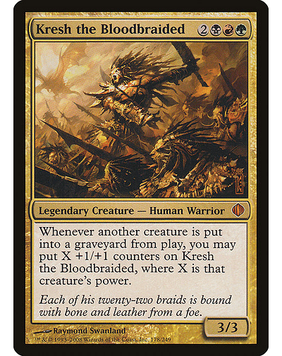 Carta Magic - FOIL Kresh the Bloodbraided - Idioma: Ingles - Edicion: Shards of Alara