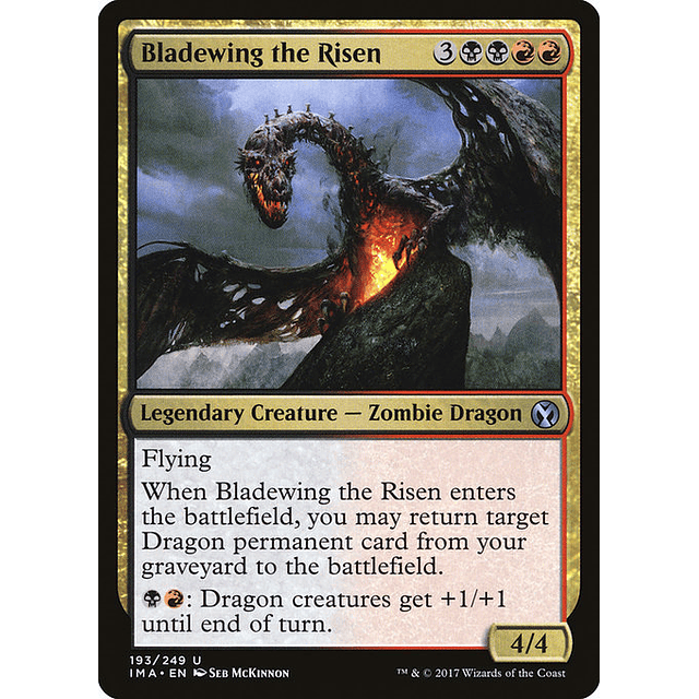 Carta Magic - FOIL Bladewing the Risen - Idioma: Ingles - Edicion: Iconic Masters