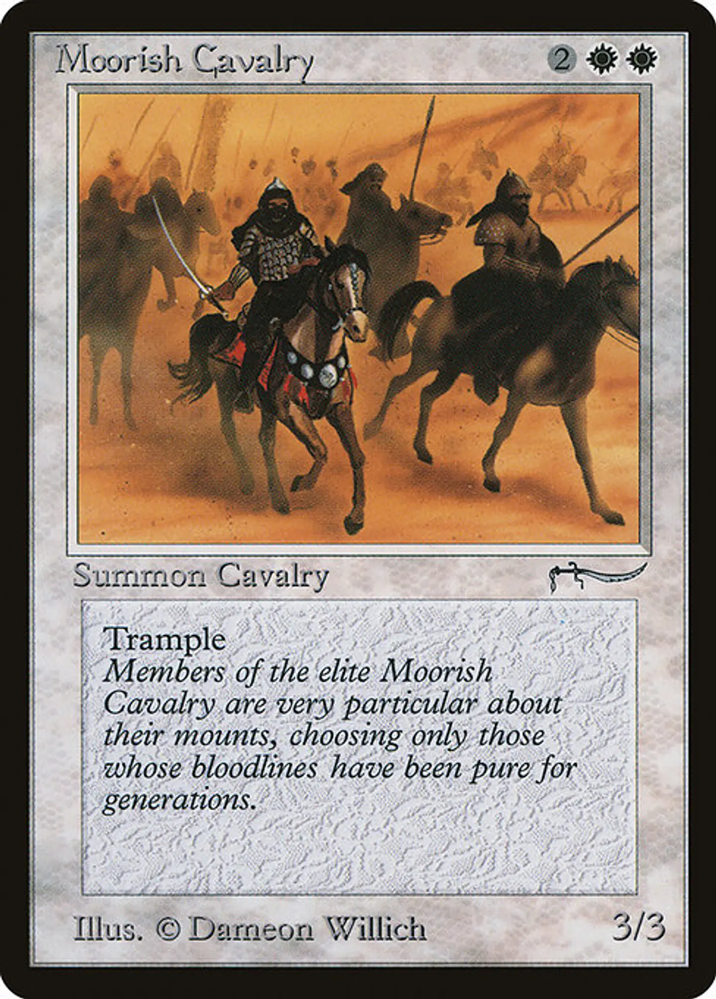 Carta Magic - Moorish Cavalry - Idioma: Ingles - Edicion: Arabian Nights 1