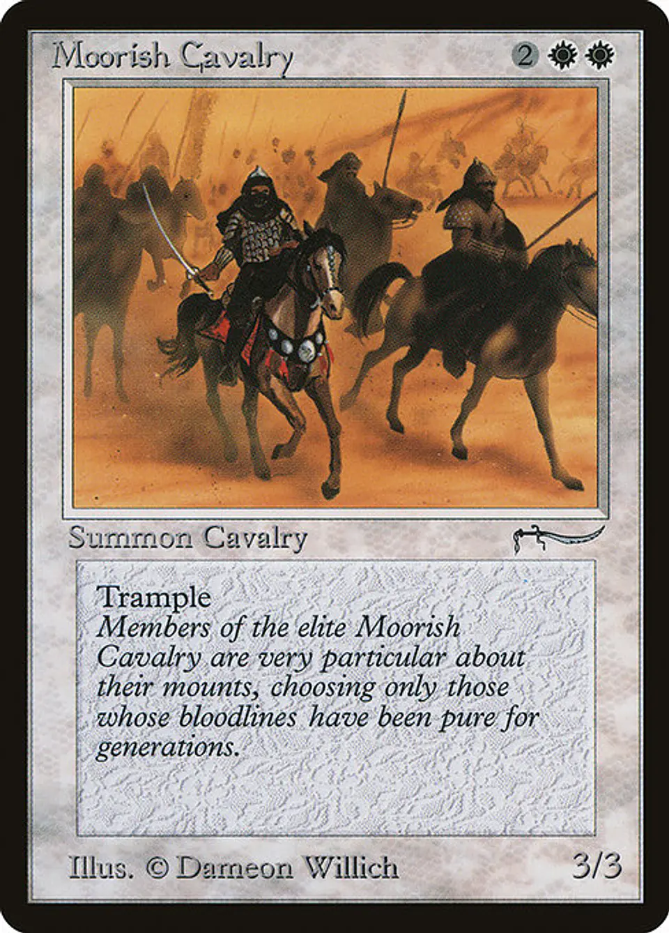 Carta Magic - Moorish Cavalry - Idioma: Ingles - Edicion: Arabian Nights 1