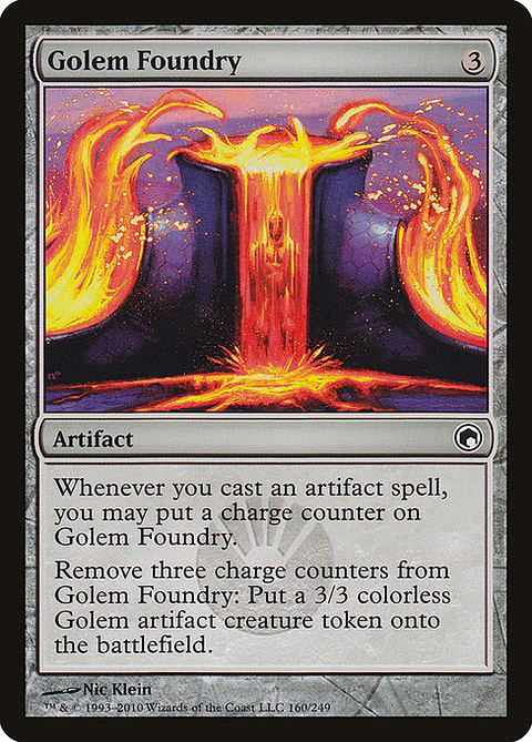 Carta Magic - Golem Foundry - Idioma: Ingles - Edicion: Scars of Mirrodin