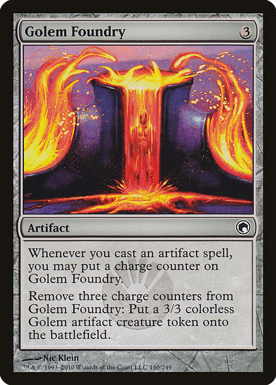 Carta Magic - Golem Foundry - Idioma: Ingles - Edicion: Scars of Mirrodin 1