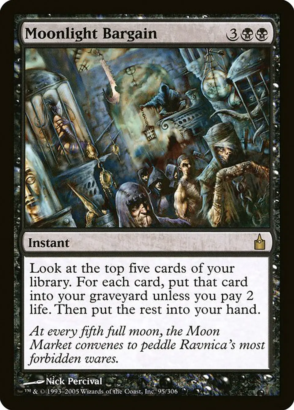 Carta Magic - FOIL Moonlight Bargain - Idioma: Ingles - Edicion: Ravnica: City of Guilds 1