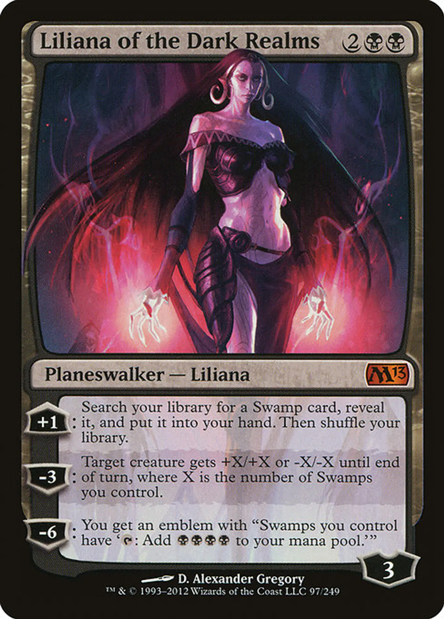Carta Magic - Liliana of the Dark Realms - Idioma: Ingles - Edicion: Magic 2013 1