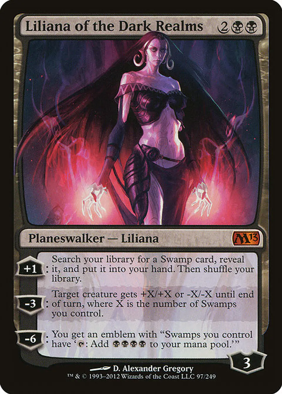Carta Magic - Liliana of the Dark Realms - Idioma: Ingles - Edicion: Magic 2013 1