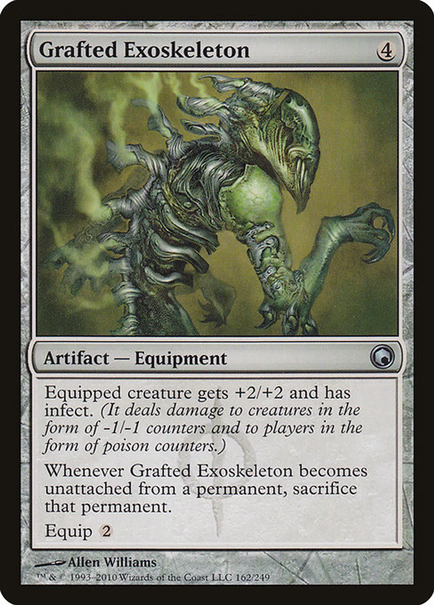 Carta Magic - Grafted Exoskeleton - Idioma: Ingles - Edicion: Scars of Mirrodin 1