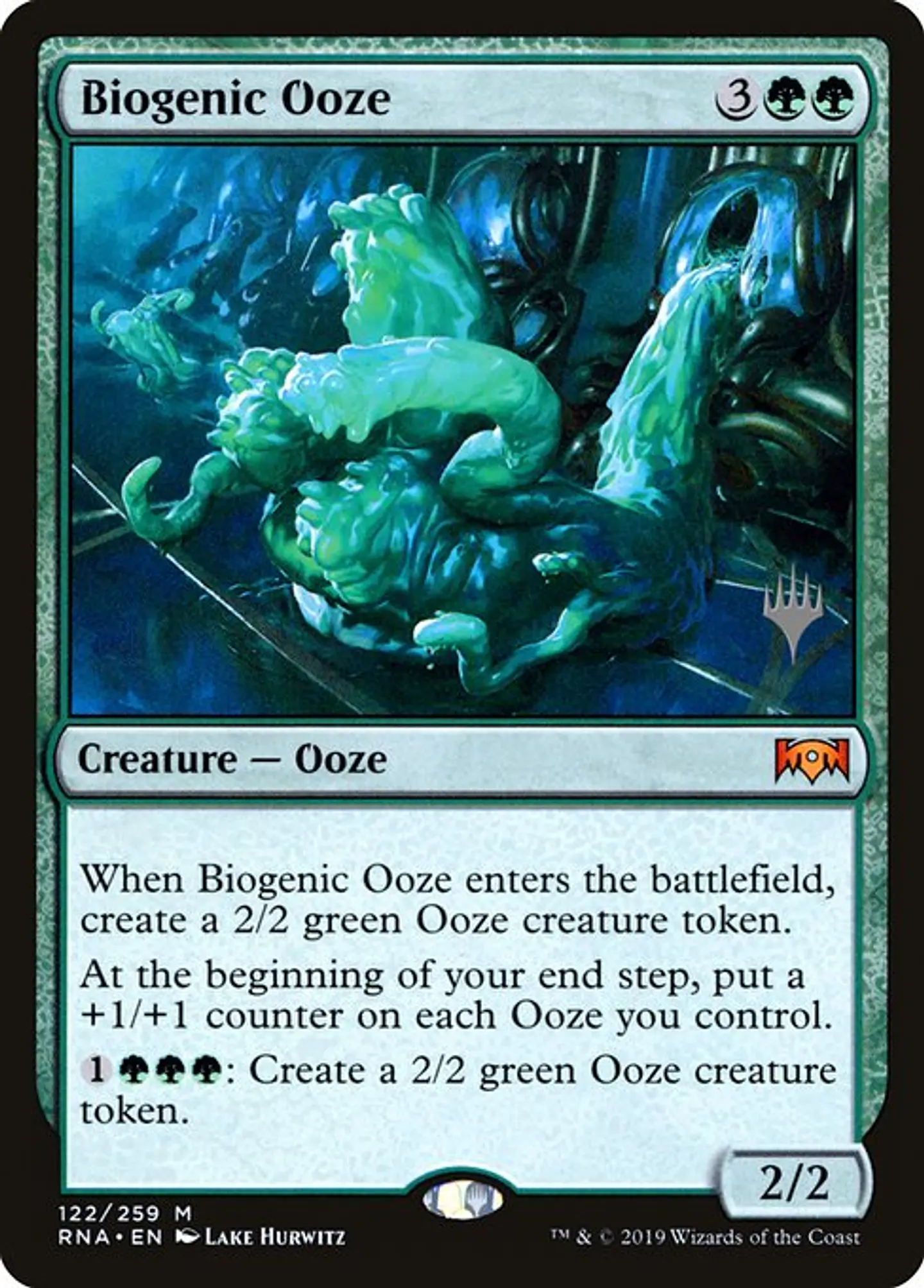 Carta Magic - Biogenic Ooze - Idioma: Español - Edicion: Ravnica Allegiance Promos 1
