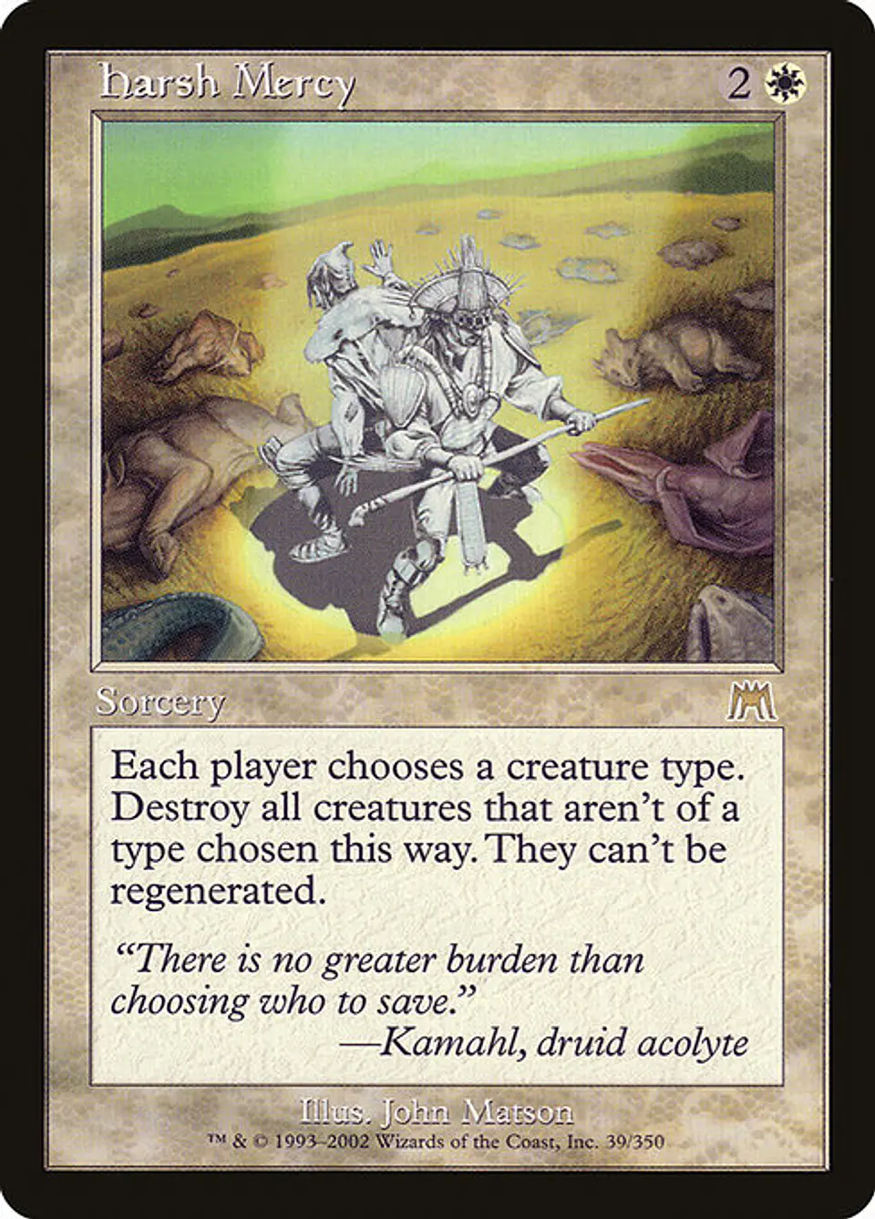 Carta Magic - Harsh Mercy - Idioma: Ingles - Edicion: Onslaught 1