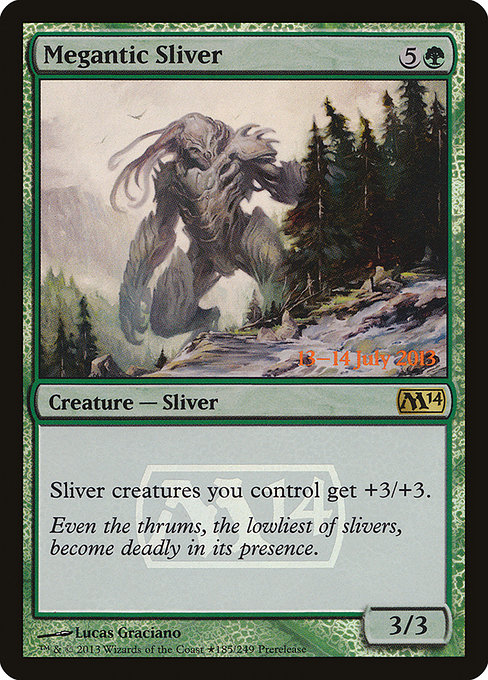 Carta Magic - FOIL Megantic Sliver - Idioma: Ingles - Edicion: Magic 2014 Promos 1