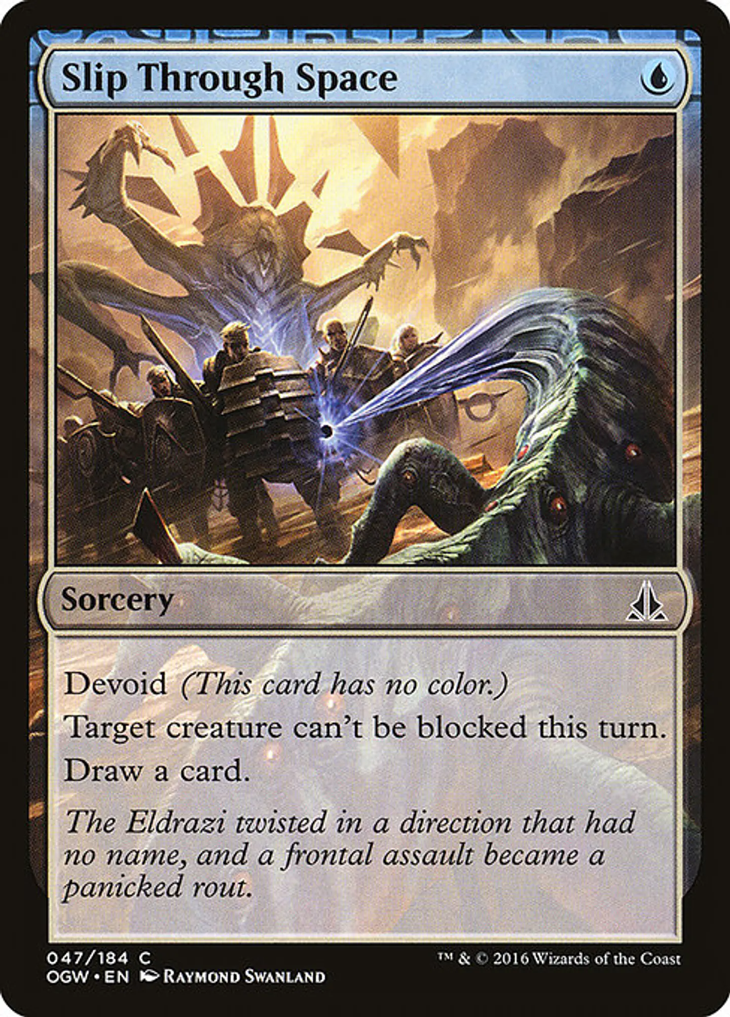 Carta Magic - FOIL Slip Through Space - Idioma: Ingles - Edicion: Oath of the Gatewatch 1