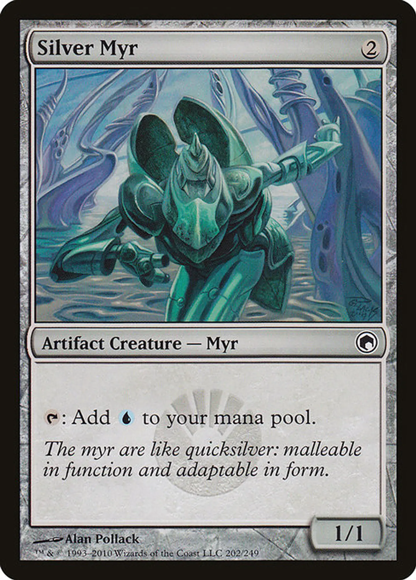 Carta Magic - FOIL Silver Myr - Idioma: Ingles - Edicion: Scars of Mirrodin 1