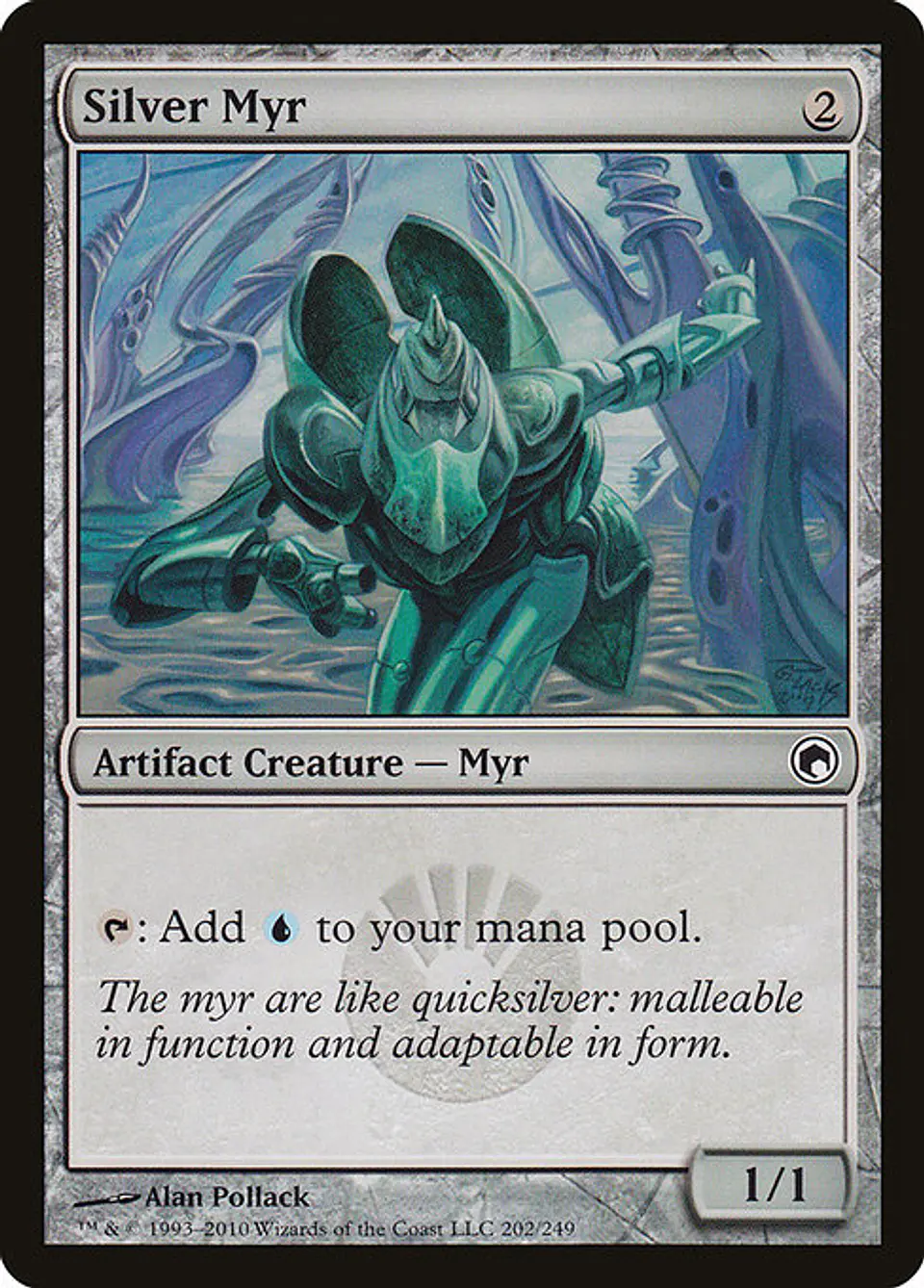 Carta Magic - FOIL Silver Myr - Idioma: Ingles - Edicion: Scars of Mirrodin 1