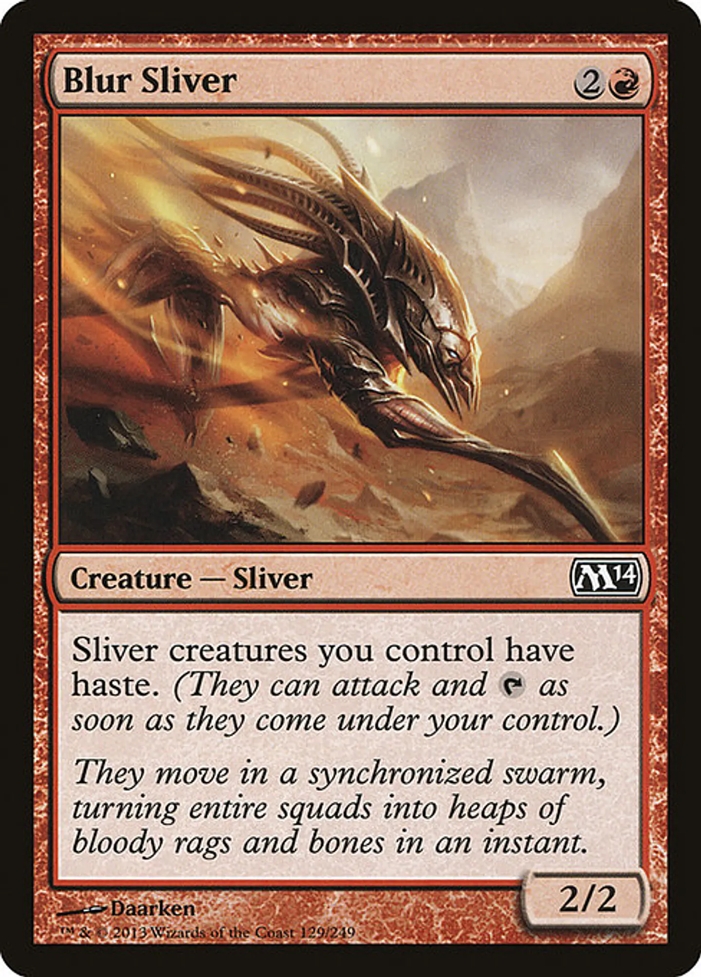 Carta Magic - FOIL Blur Sliver - Idioma: Español - Edicion: Magic 2014 1