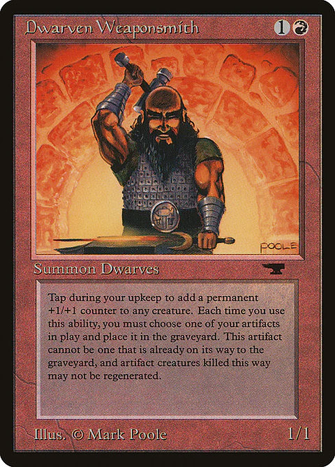 Carta Magic - Dwarven Weaponsmith - Idioma: Ingles - Edicion: Antiquities