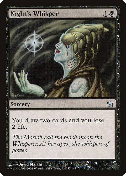 Carta Magic - Night's Whisper - Idioma: Español - Edicion: Fifth Dawn
