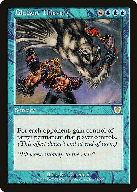 Carta Magic - Blatant Thievery - Idioma: Ingles - Edicion: Onslaught