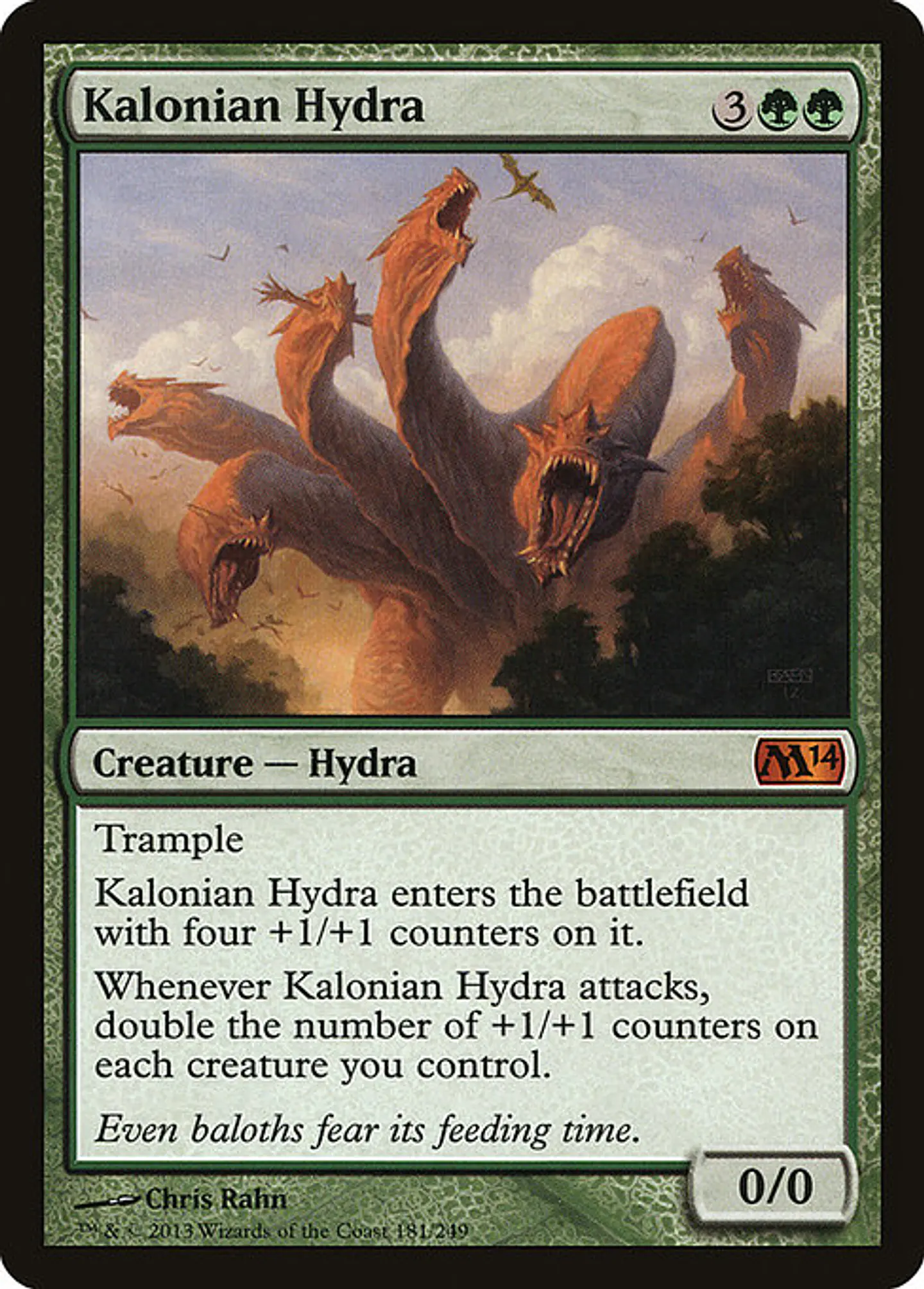 Carta Magic - Kalonian Hydra - Idioma: Ingles - Edicion: Magic 2014 1