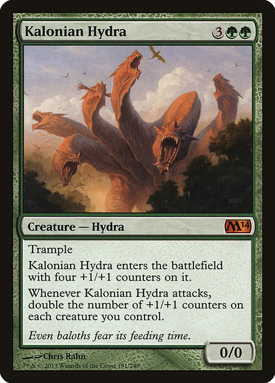 Carta Magic - Kalonian Hydra - Idioma: Ingles - Edicion: Magic 2014 1