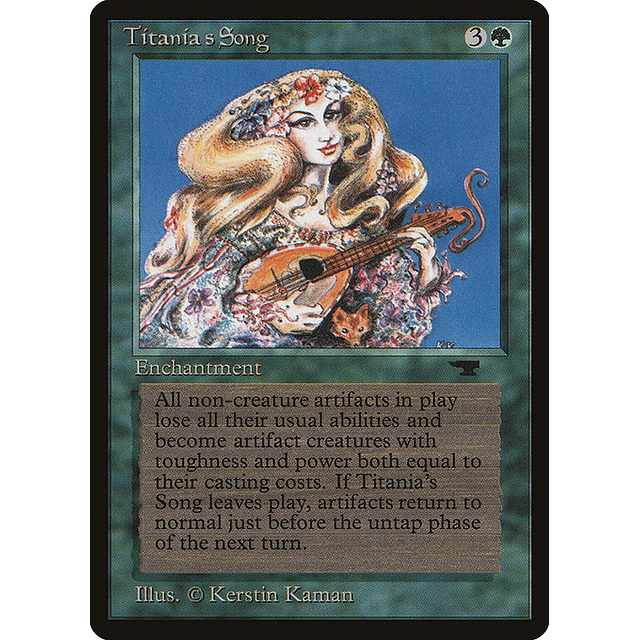 Carta Magic - Titania's Song - Idioma: Ingles - Edicion: Antiquities