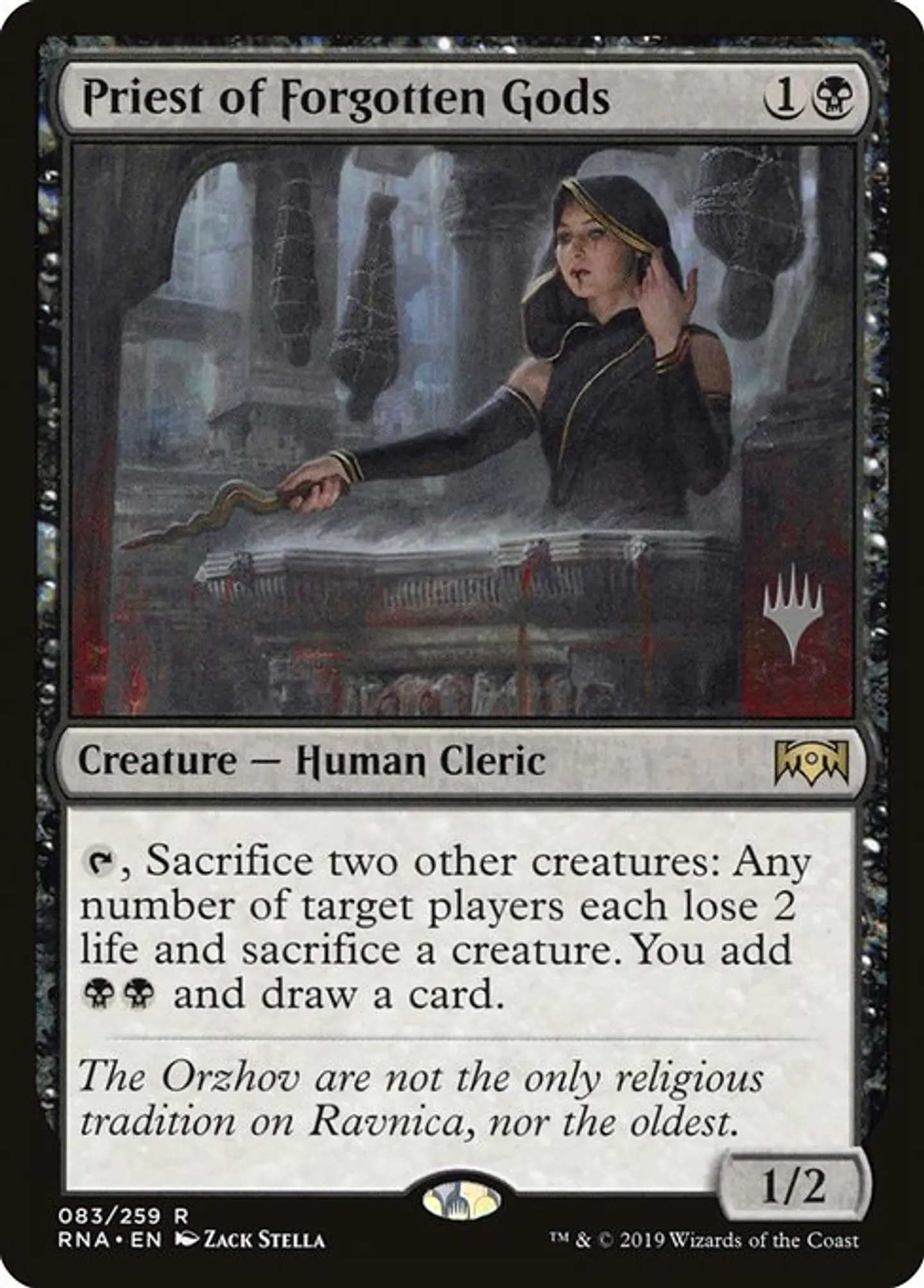 Carta Magic - Priest of Forgotten Gods - Idioma: Español - Edicion: Ravnica Allegiance Promos 1