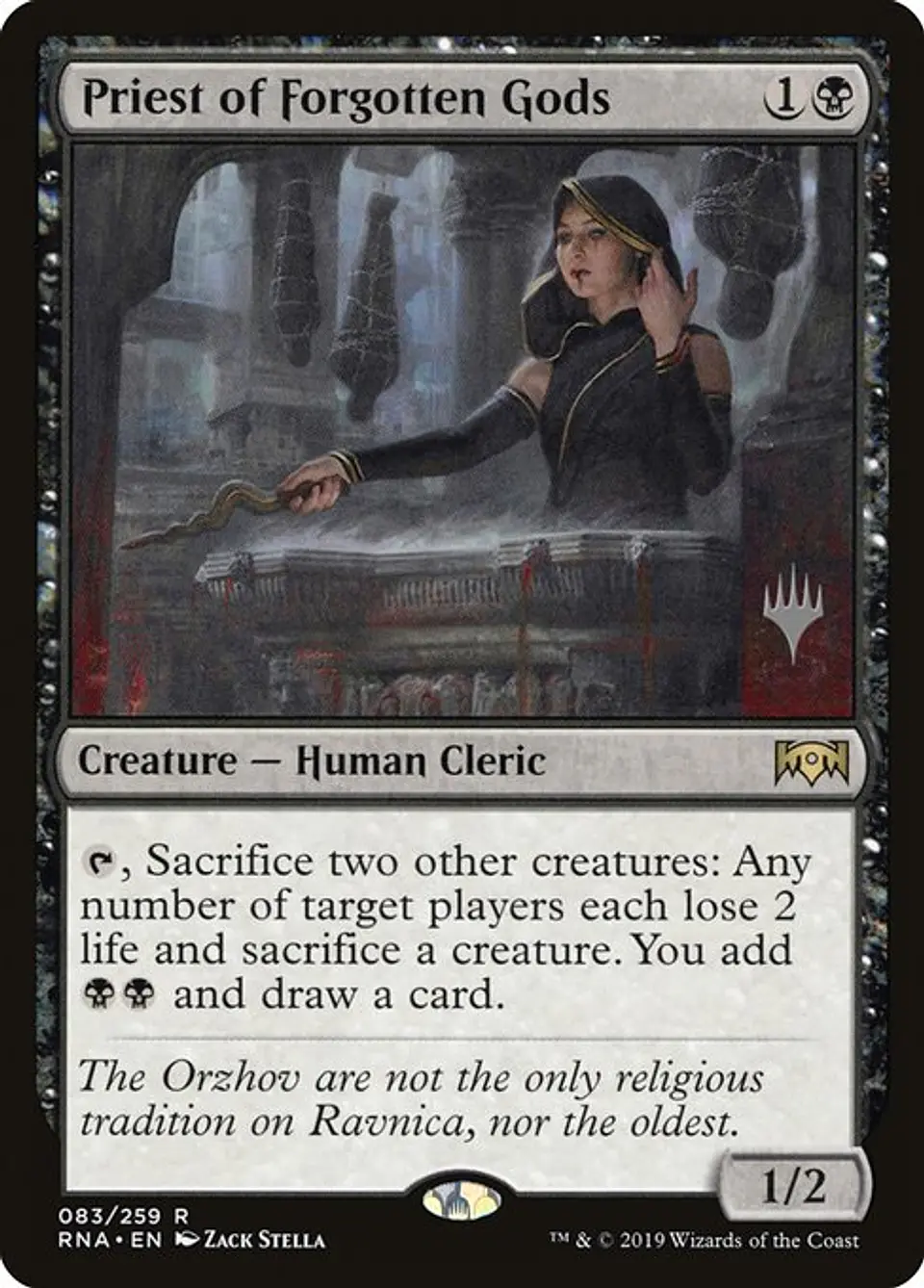 Carta Magic - Priest of Forgotten Gods - Idioma: Español - Edicion: Ravnica Allegiance Promos 1