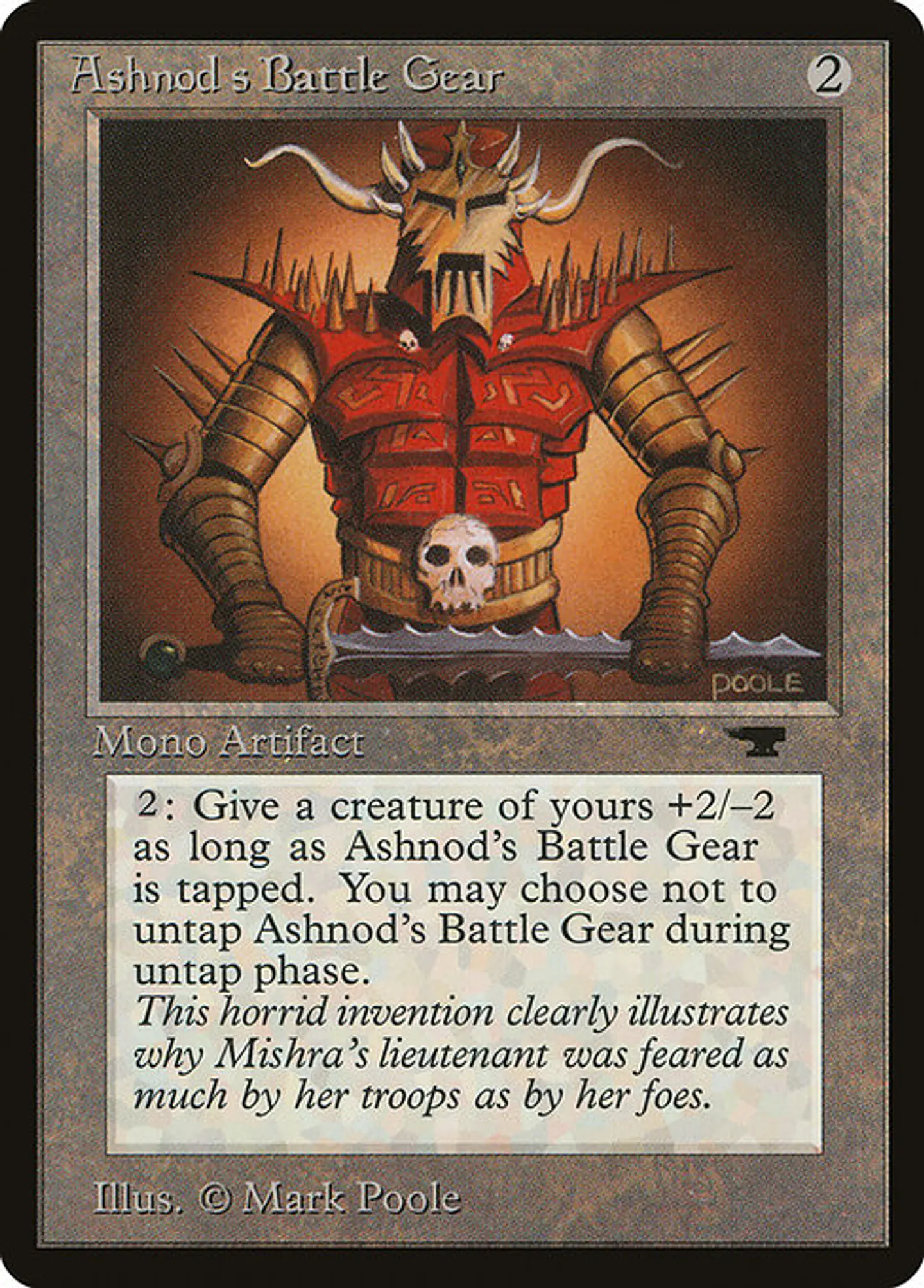 Carta Magic - Ashnod's Battle Gear - Idioma: Ingles - Edicion: Antiquities 1