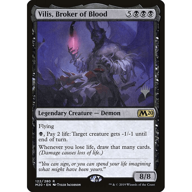 Carta Magic - Vilis, Broker of Blood - Idioma: Ingles - Edicion: Core Set 2020 Promos