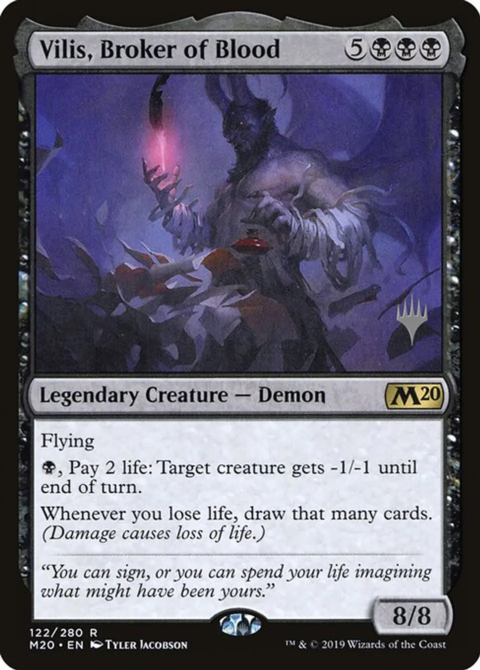 Carta Magic - Vilis, Broker of Blood - Idioma: Ingles - Edicion: Core Set 2020 Promos 1