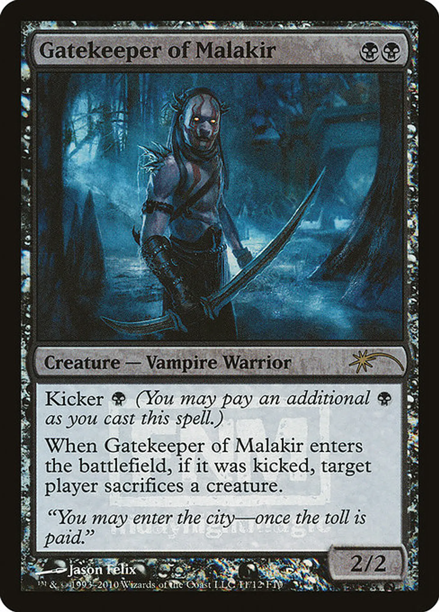 Carta Magic - FOIL Gatekeeper of Malakir - Idioma: Ingles - Edicion: Friday Night Magic 2010 1