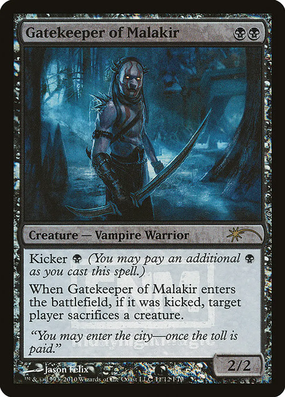 Carta Magic - FOIL Gatekeeper of Malakir - Idioma: Ingles - Edicion: Friday Night Magic 2010 1