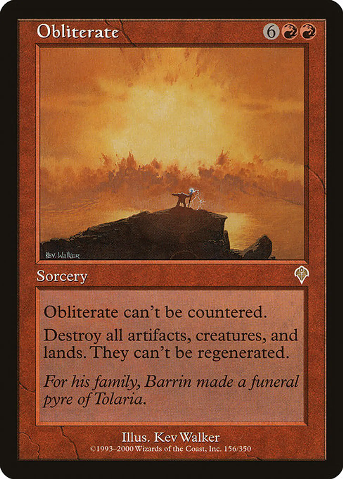 Carta Magic - Obliterate - Idioma: Ingles - Edicion: Invasion 1