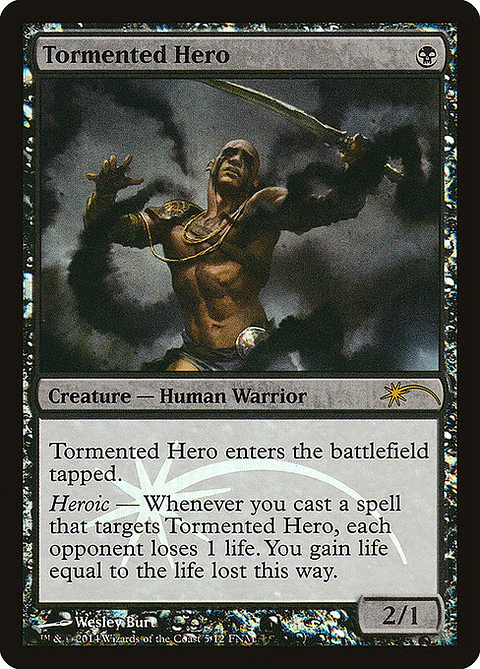 Carta Magic - FOIL Tormented Hero - Idioma: Ingles - Edicion: Friday Night Magic 2014