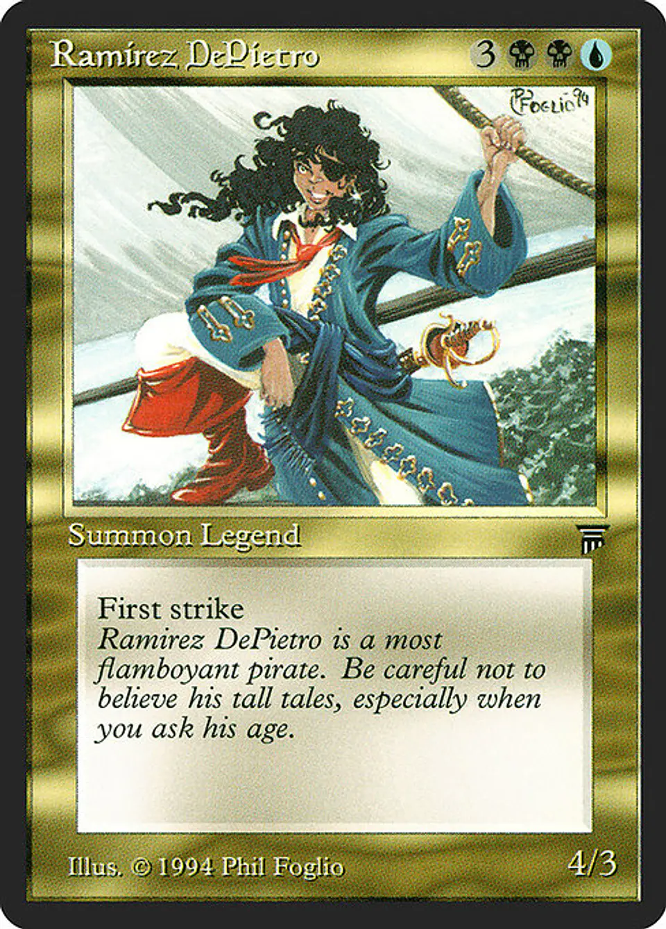 Carta Magic - Ramirez DePietro - Idioma: Ingles - Edicion: Legends 1