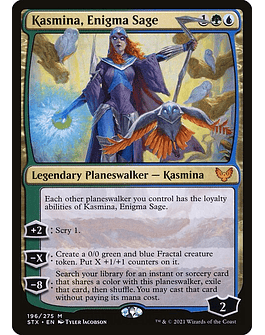 Carta Magic - FOIL Kasmina, Enigma Sage - Idioma: Español - Edicion: Strixhaven: School of Mages Promos