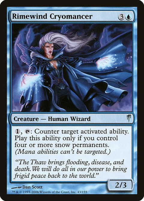 Carta Magic - FOIL Rimewind Cryomancer - Idioma: Ingles - Edicion: Coldsnap