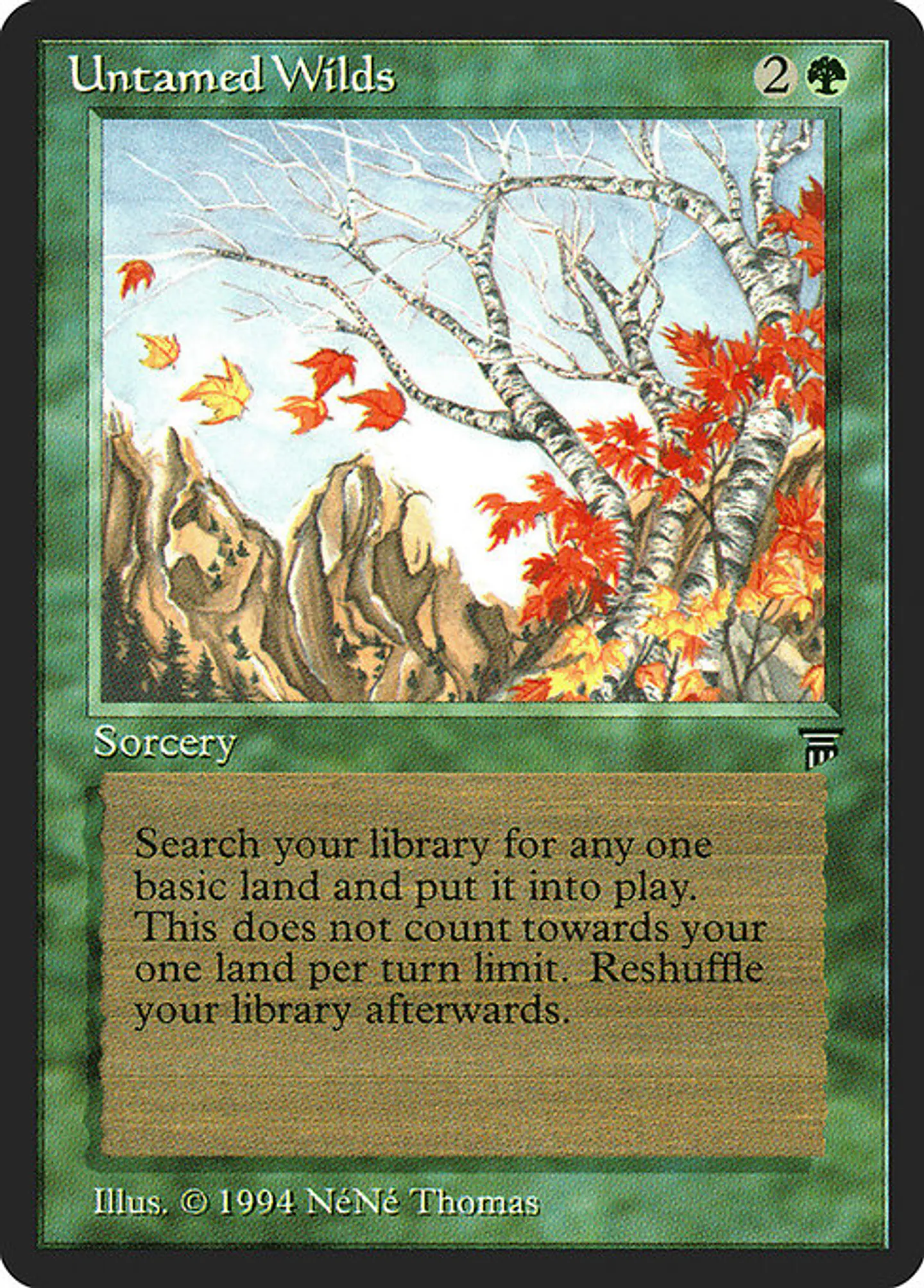 Carta Magic - Untamed Wilds - Idioma: Ingles - Edicion: Legends 1