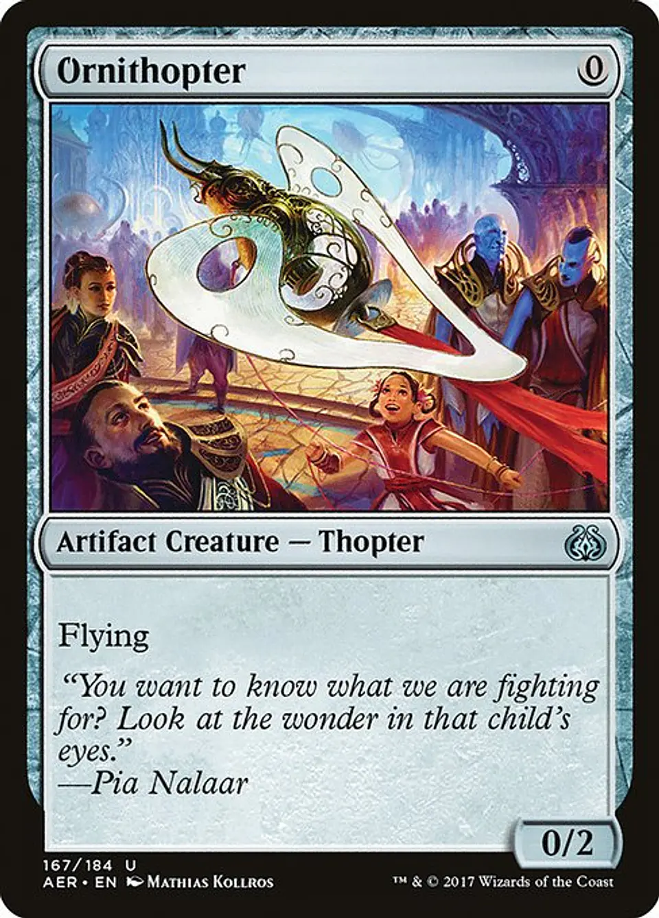Carta Magic - FOIL Ornithopter - Idioma: Español - Edicion: Aether Revolt 1