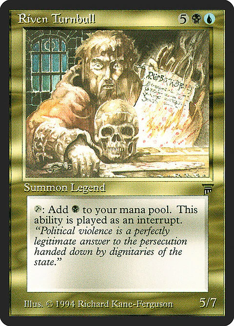 Carta Magic - Riven Turnbull - Idioma: Ingles - Edicion: Legends