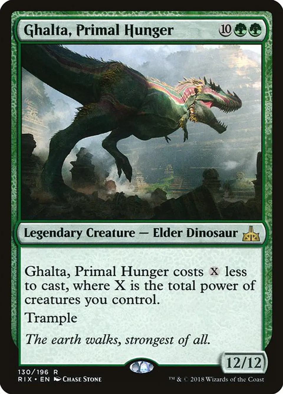 Carta Magic - Ghalta, Primal Hunger - Idioma: Español - Edicion: Rivals of Ixalan 1