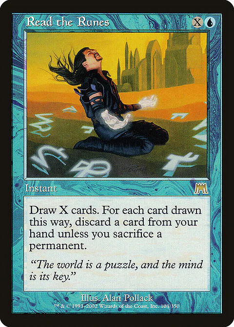 Carta Magic - Read the Runes - Idioma: Ingles - Edicion: Onslaught
