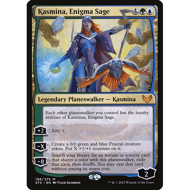 Carta Magic - Kasmina, Enigma Sage - Idioma: Ingles - Edicion: Strixhaven: School of Mages Promos