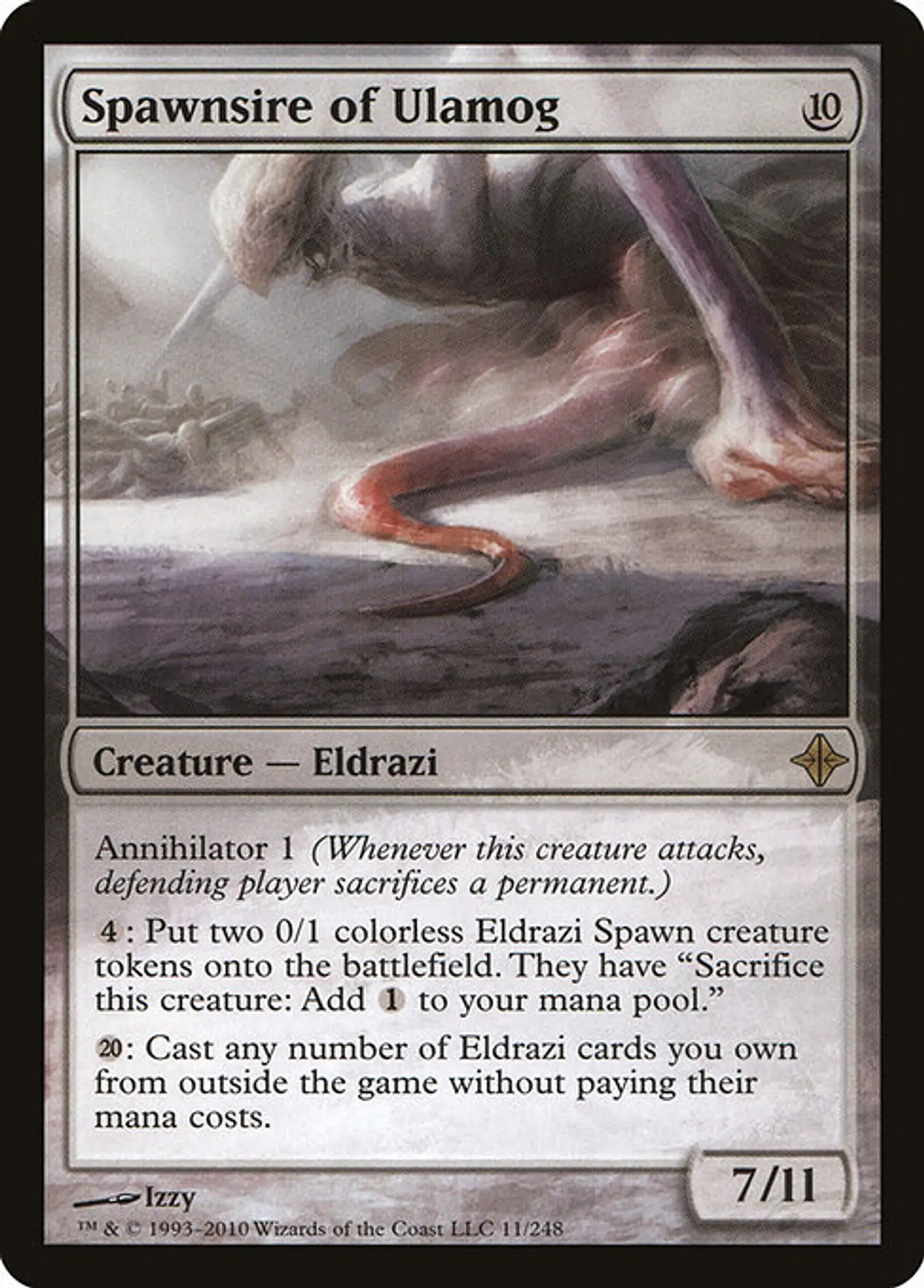 Carta Magic - Spawnsire of Ulamog - Idioma: Español - Edicion: Rise of the Eldrazi 1