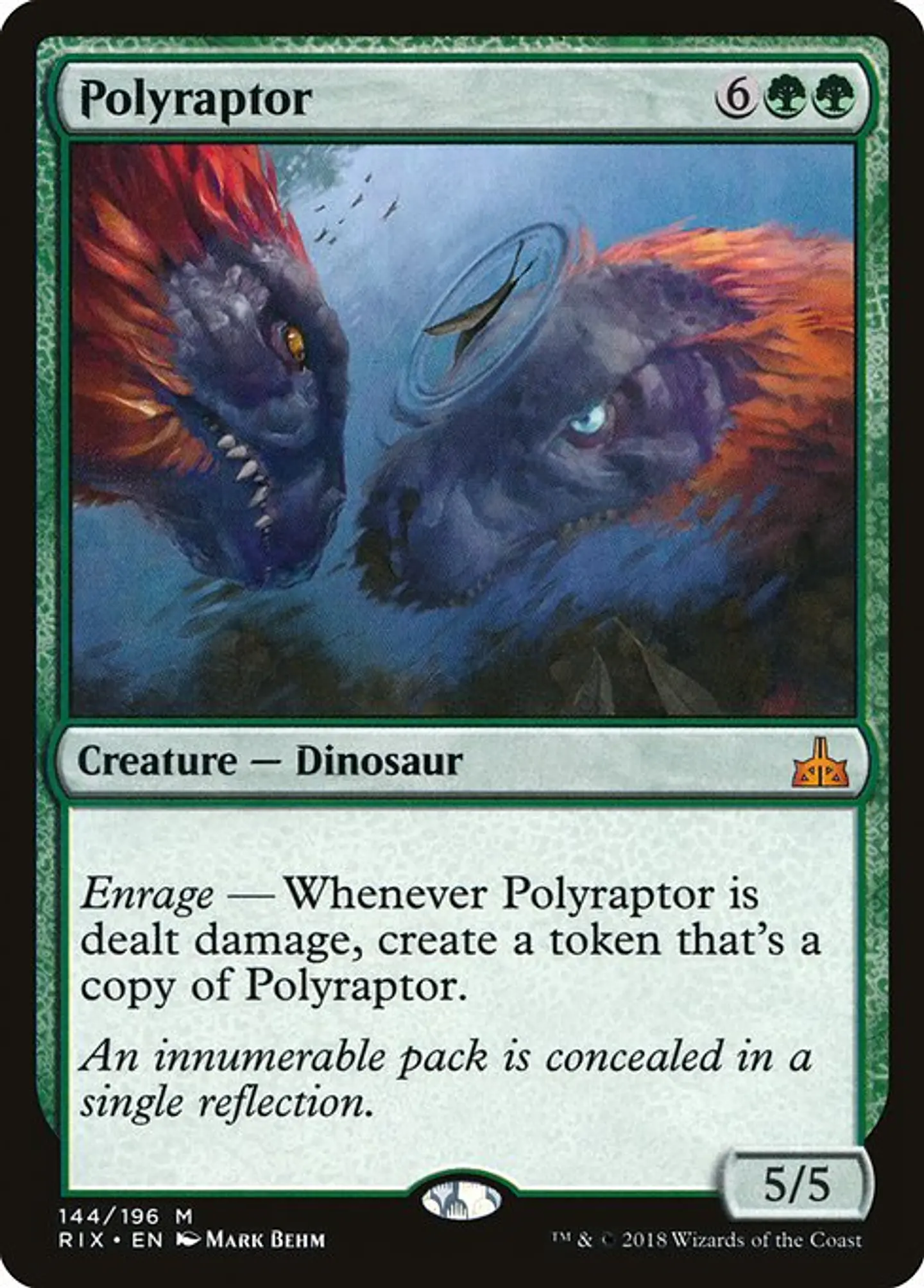 Carta Magic - FOIL Polyraptor - Idioma: Español - Edicion: Rivals of Ixalan 1