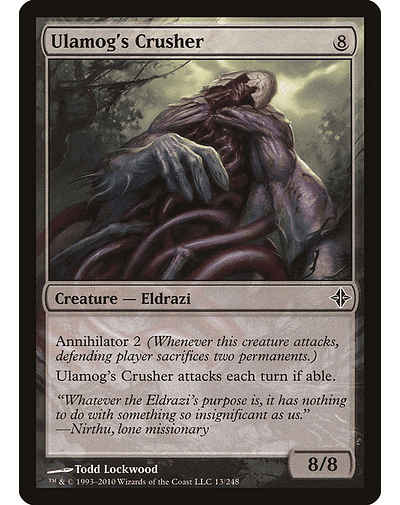 Carta Magic - FOIL Ulamog's Crusher - Idioma: Español - Edicion: Rise of the Eldrazi