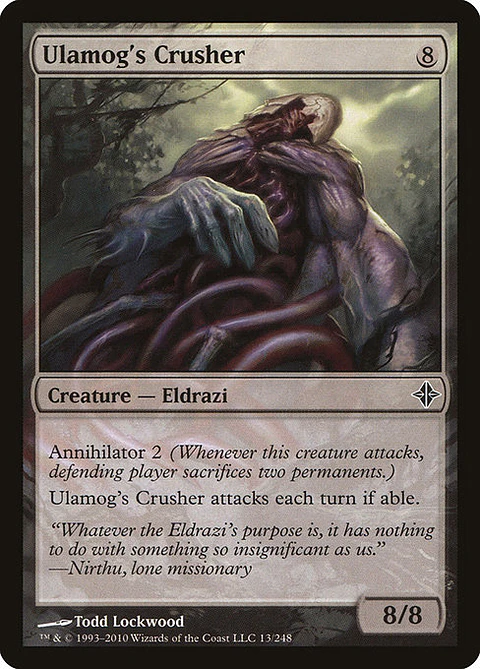 Carta Magic - FOIL Ulamog's Crusher - Idioma: Español - Edicion: Rise of the Eldrazi