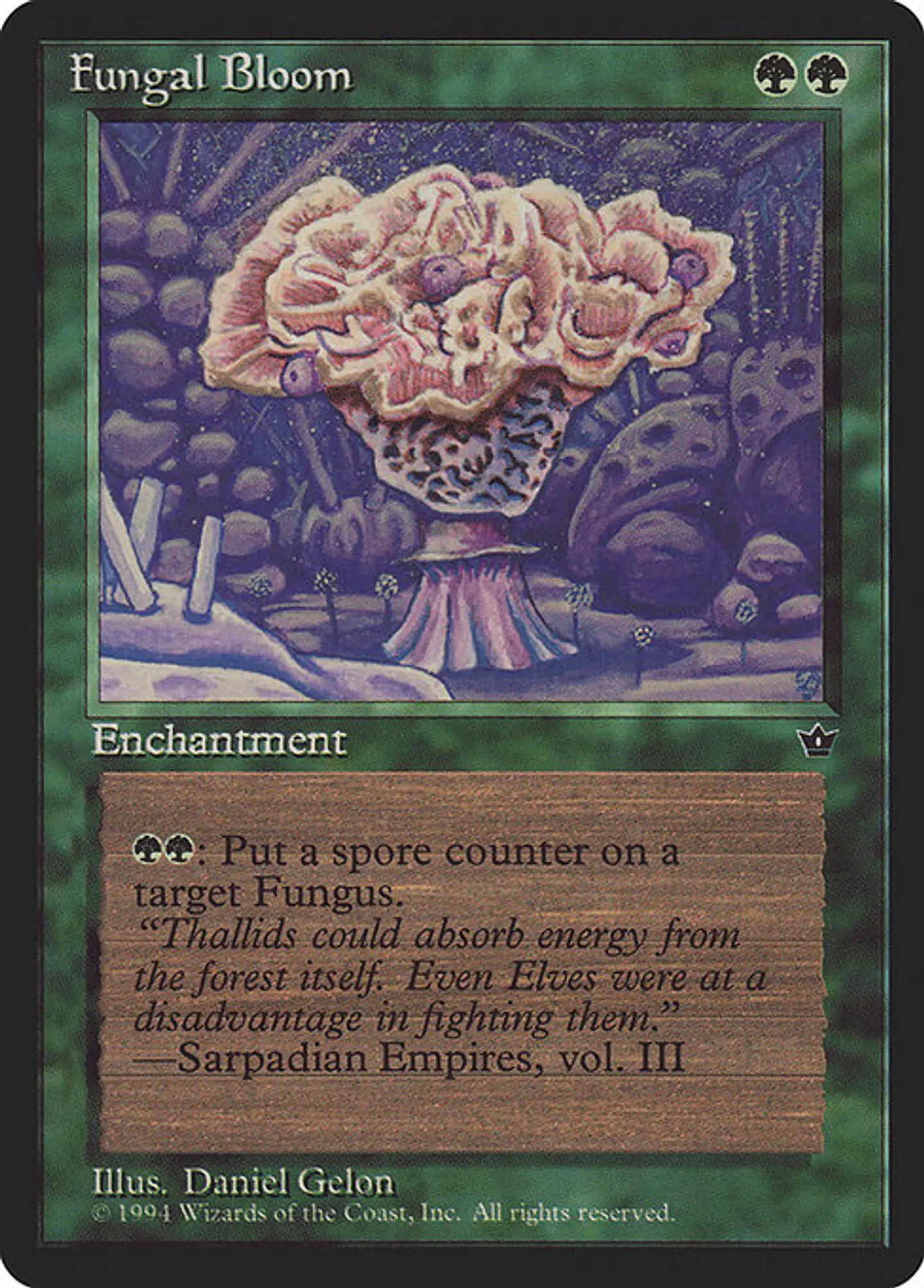 Carta Magic - Fungal Bloom - Idioma: Ingles - Edicion: Fallen Empires 1
