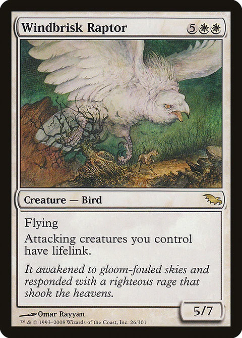 Carta Magic - Windbrisk Raptor - Idioma: Ingles - Edicion: Shadowmoor