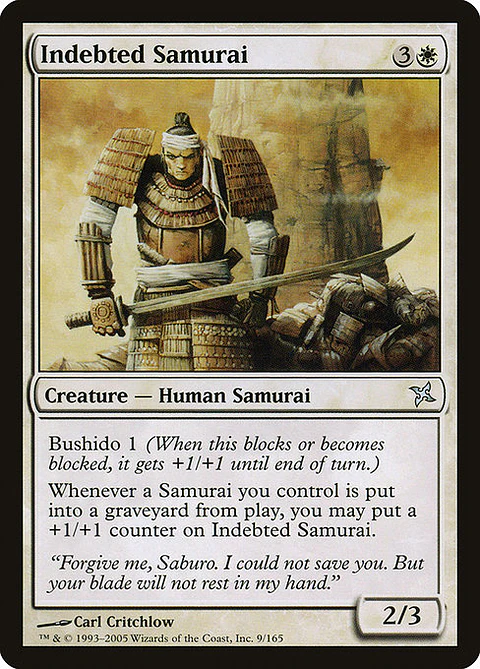 Carta Magic - FOIL Indebted Samurai - Idioma: Ingles - Edicion: Betrayers of Kamigawa