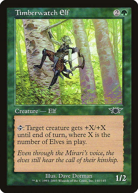 Carta Magic - FOIL Timberwatch Elf - Idioma: Español - Edicion: Legions