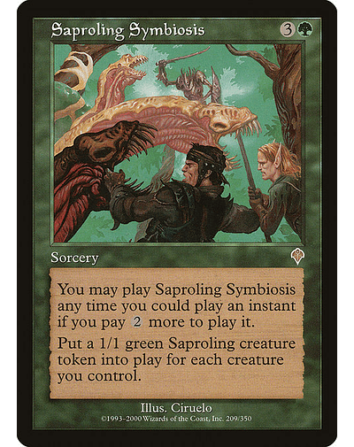 Carta Magic - Saproling Symbiosis - Idioma: Ingles - Edicion: Invasion